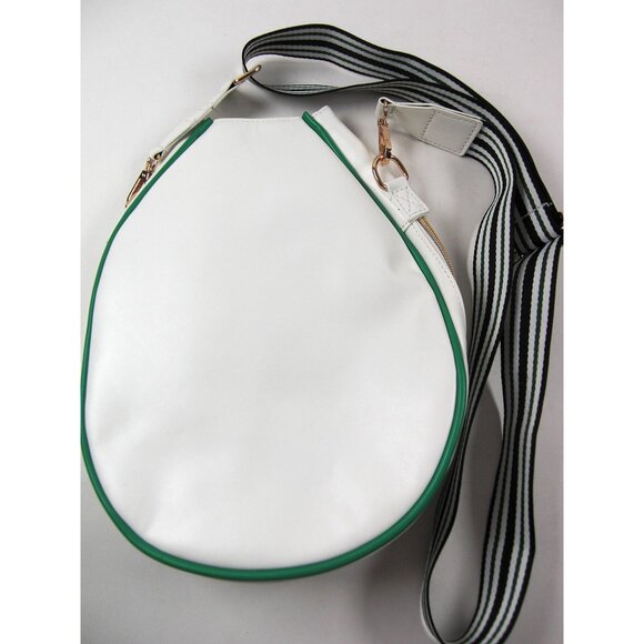 Pickleball Racket-Shaped Crossbody Bag With USB Charging Port & Adjustable Strap - Picture 5 of 7